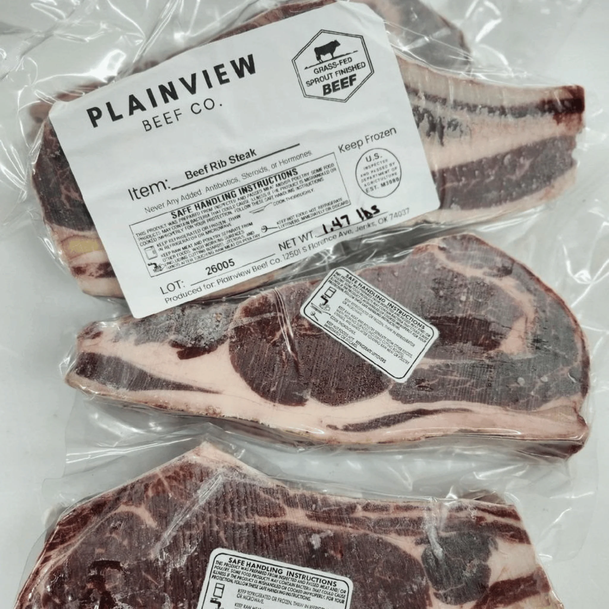 Grass Fed Rib Steak, Bone-In - Image 3
