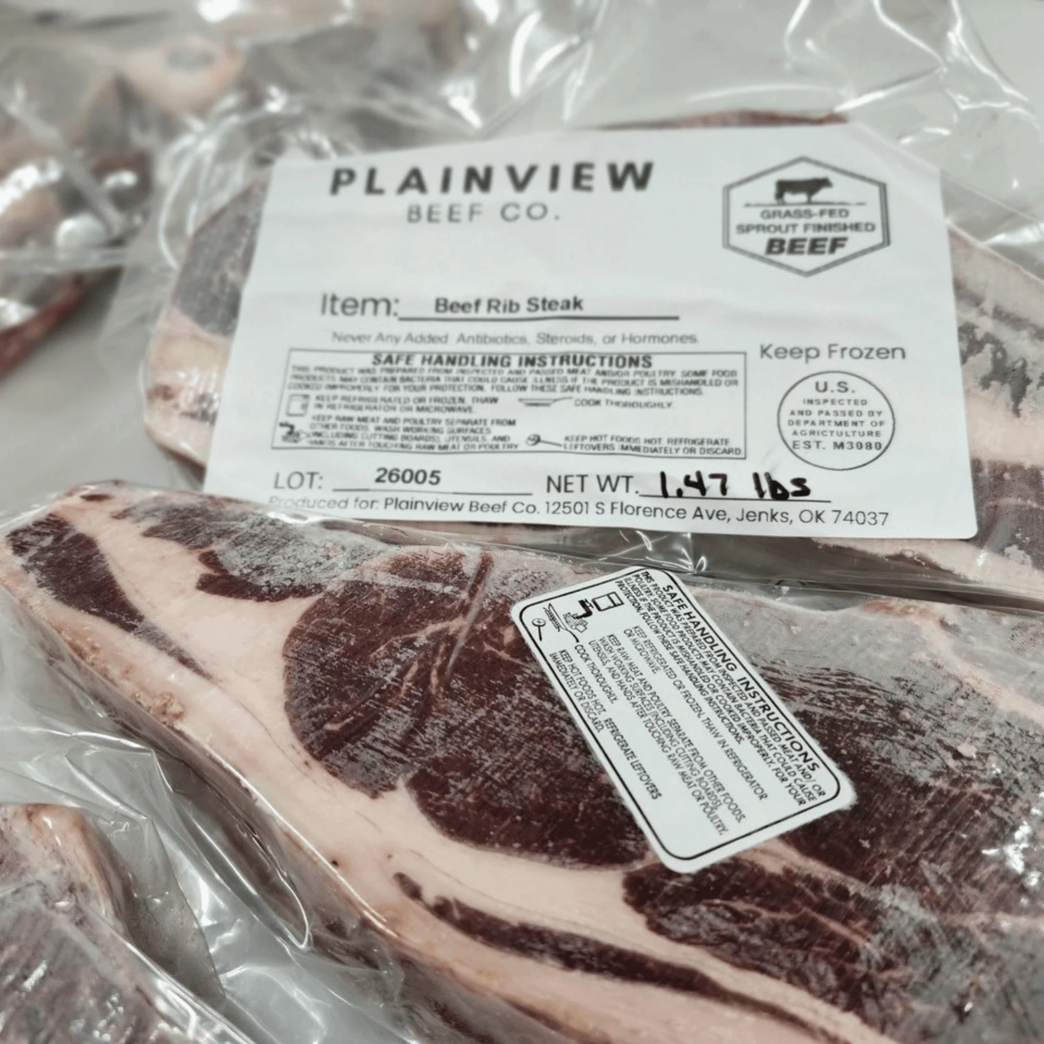Grass Fed Rib Steak, Bone-In - Image 4