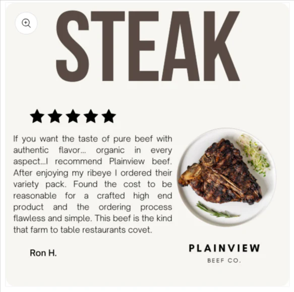 Grass Fed T-Bone Steak - Image 3