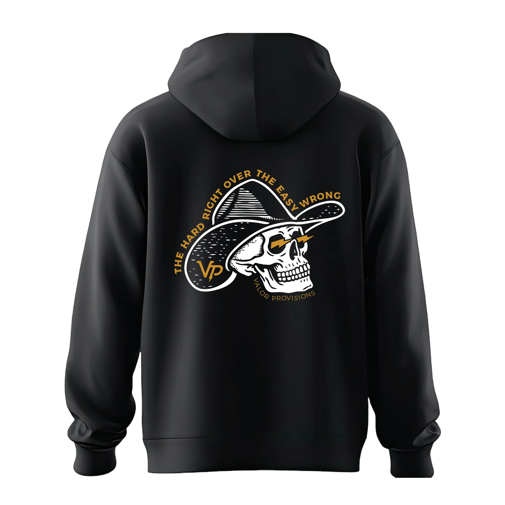 Valor Provisions The Hard Right Hoodie Designed by Few Will Hunt - Image 3