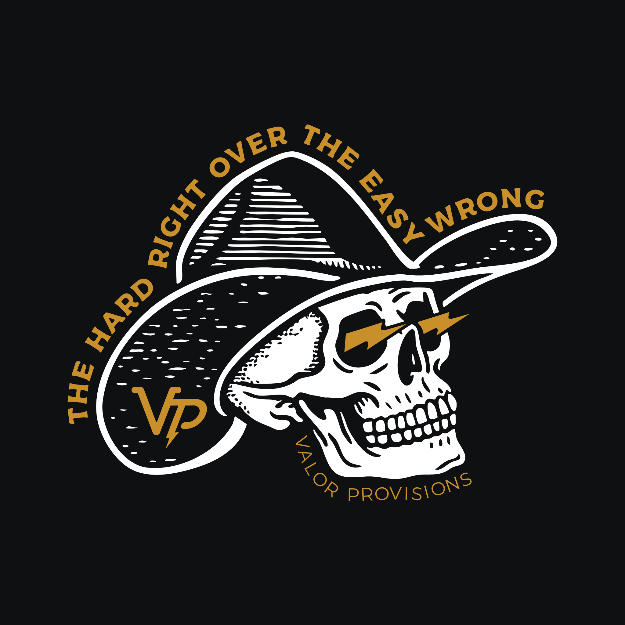 Valor Provisions The Hard Right Hoodie Designed by Few Will Hunt - Image 4